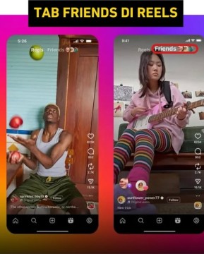 Ilustrasi Fitur Tab Friends di Reels. [Instagram]